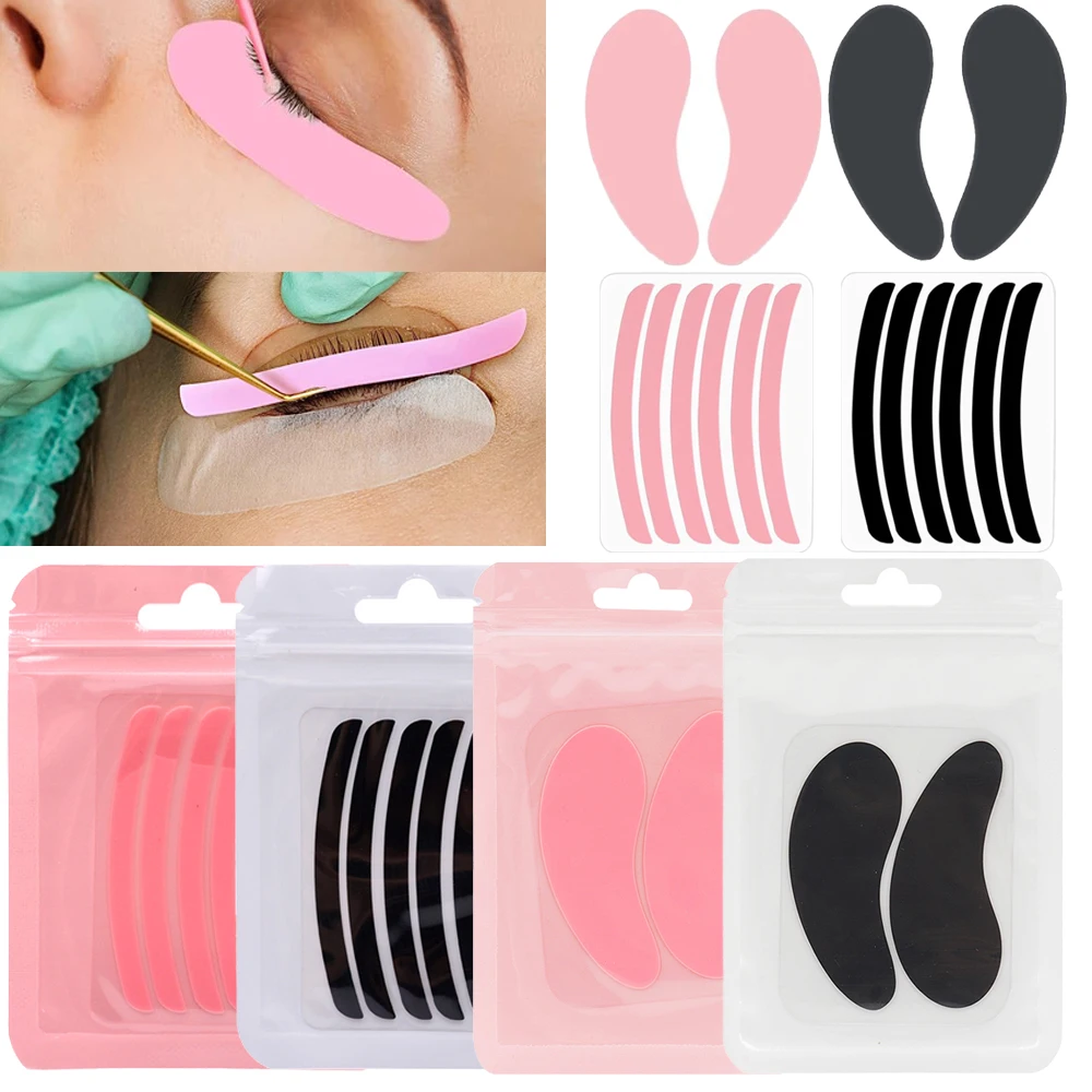 Reusable Eyelash Hydrogel Patches Under Eye Pads Silicone Stripe Lash Lift Curl Pads Lashlift Rods Eyelash Extension Makeup Tool