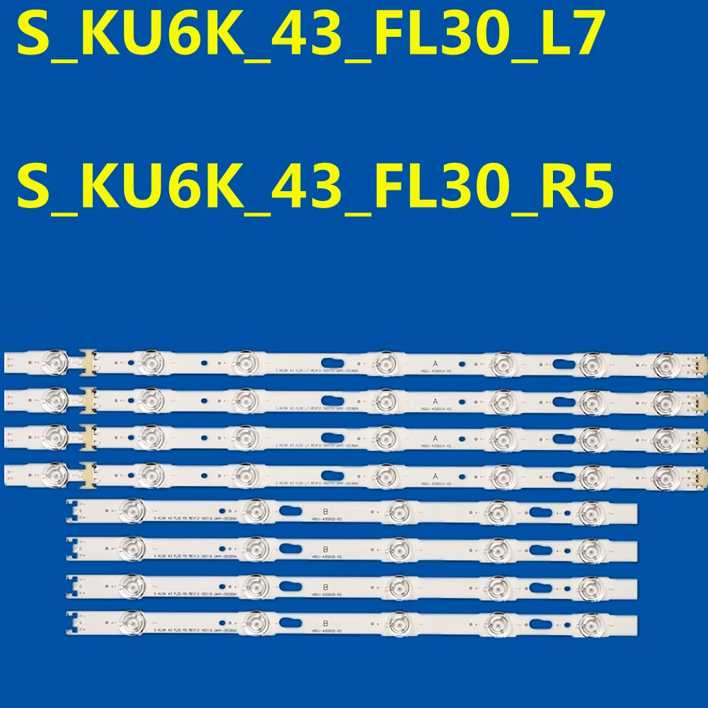 LED Strip For S_KU6K_43_FL30_L7 S_KU6K_43_FL30_R5 BN96-39781A 39782A UA43KU6000 UA43KU7000 UA43MU6103 UA43MU6100 UE43KU6000