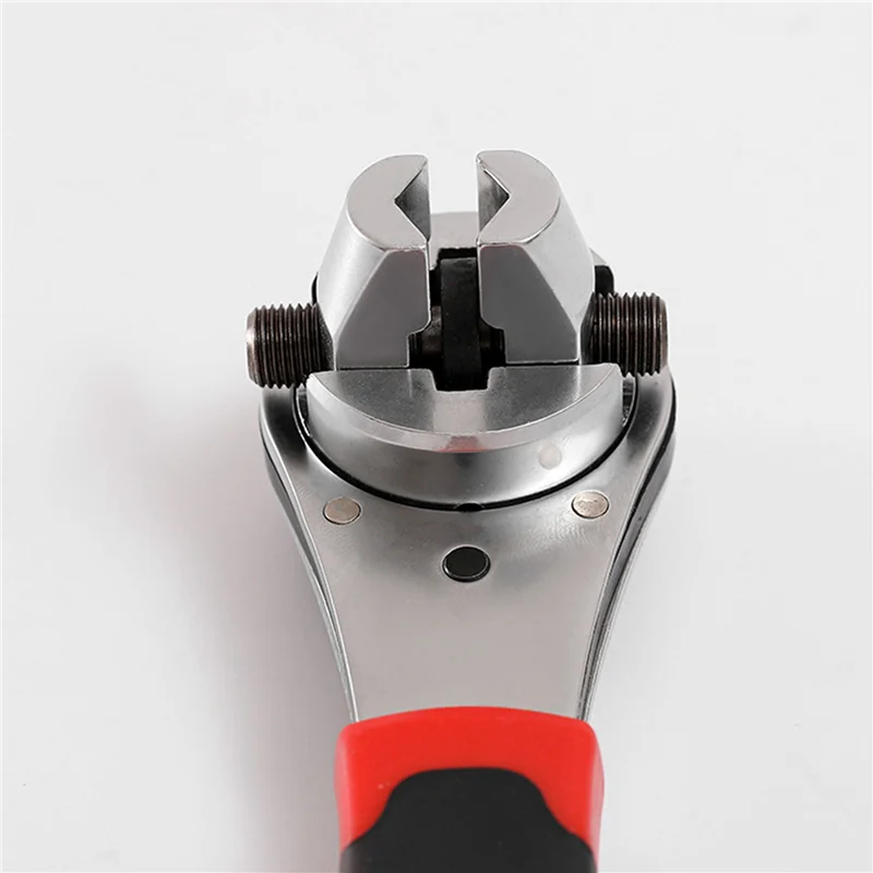 

ABMI-2X Universal Adjustable Ratchet Wrench Is Suitable For 6-22Mm Screw Adjustable Socket Wrench With Anti-Slip Handle.,