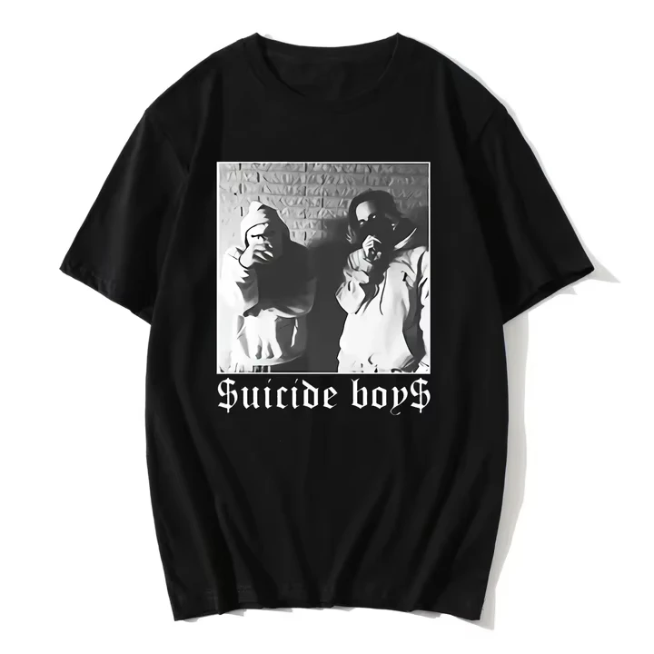 

Футболки SUICIDEBOYS GRAPHIC — футболки с принтом — летние футболки из чистого хлопка люксового бренда для мужчин и женщин, с короткими рукавами