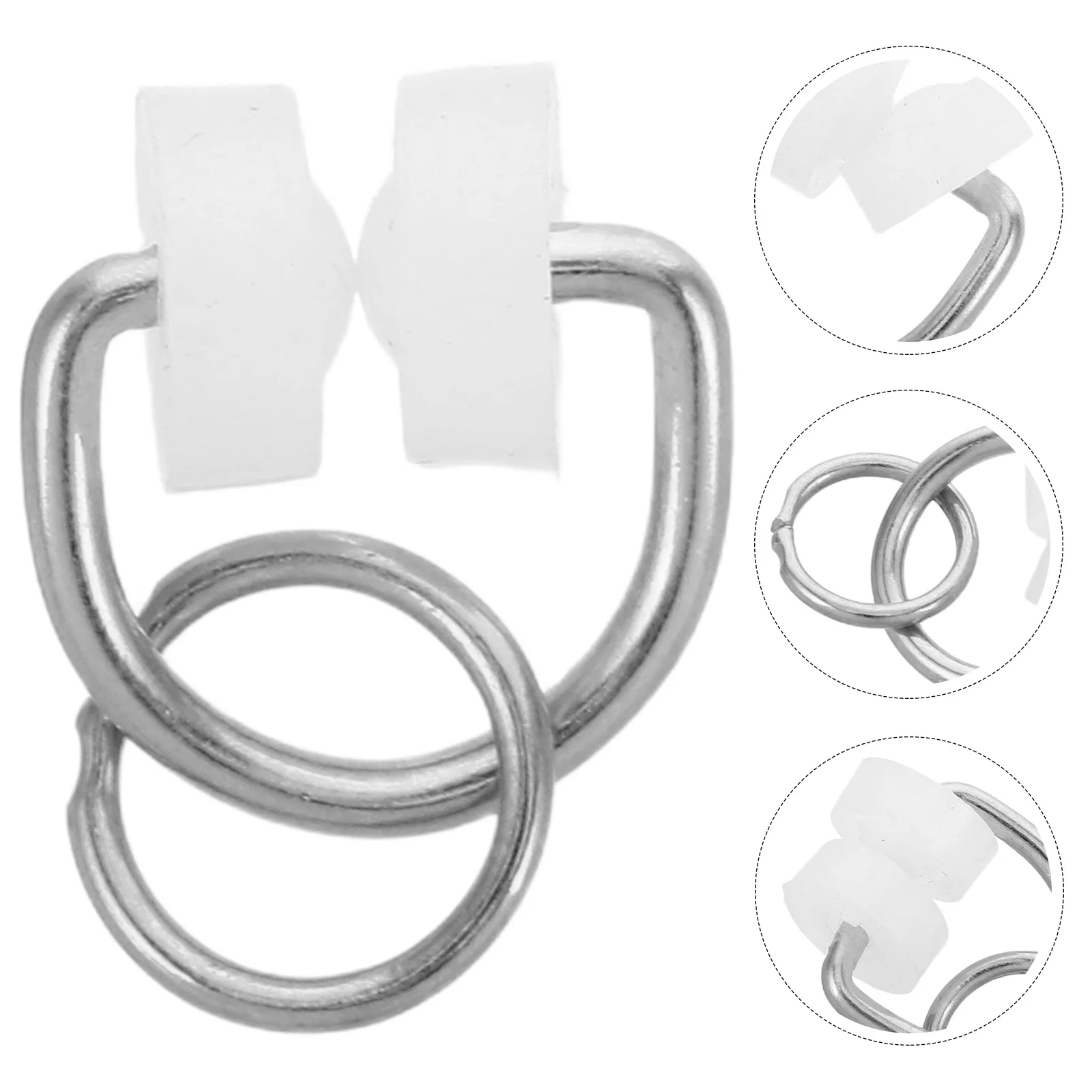 

50pcs Caravan Curtain Hooks Gliders Smooth Silent Nylon Wheel Rollers Heavy Duty Curtain Track Glider Rail - Universal Drapery