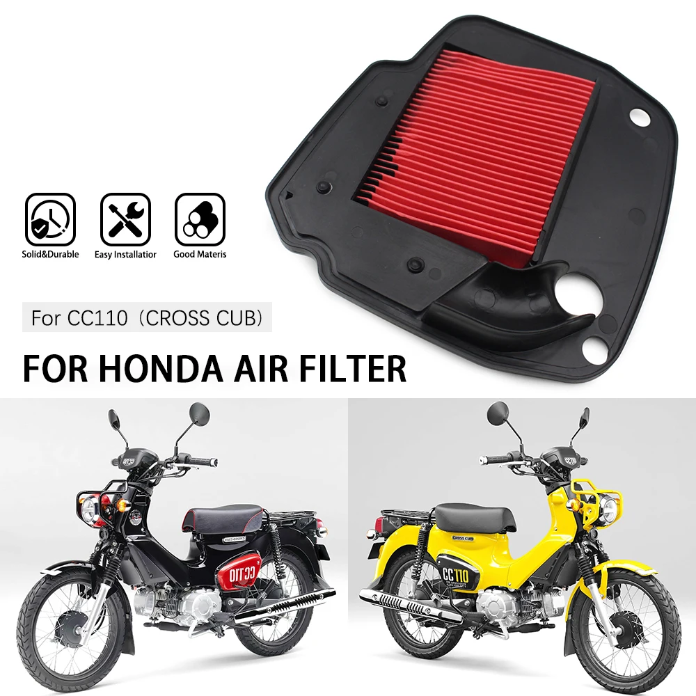 

Motorcycle Air Filter Spare Parts Portable Premium Professional Practical Replacement Accessory for Honda cc110 Cross Cub