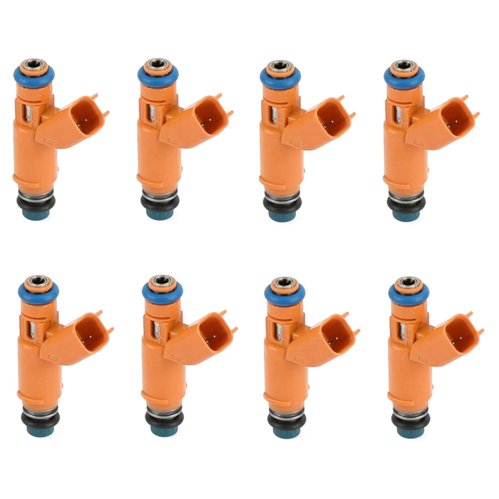 

1 Set of 8 Fuel Injectors AJ82353 4526563 195500-4280 2W93-AA 452656 for 05-09 Land Rover LR3 4.4L V8 Range Rover Sport