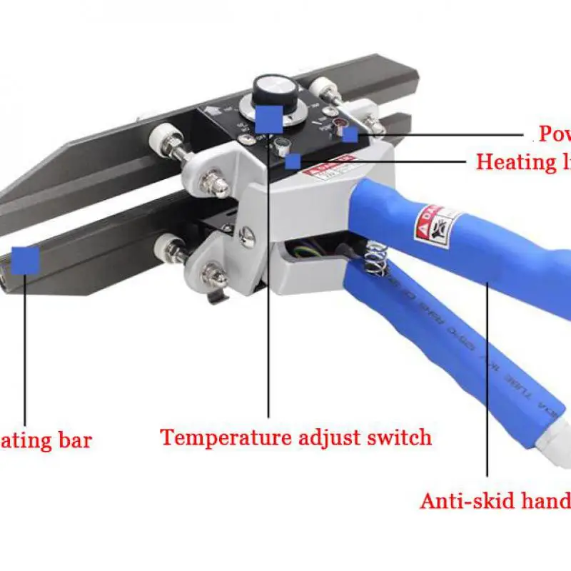 Hand Press Aluminum Foil Bag Sealing Machine Heat Handheld Kraft Paper Bag Clamp Sealer Mylar Sealer Heating Best Price