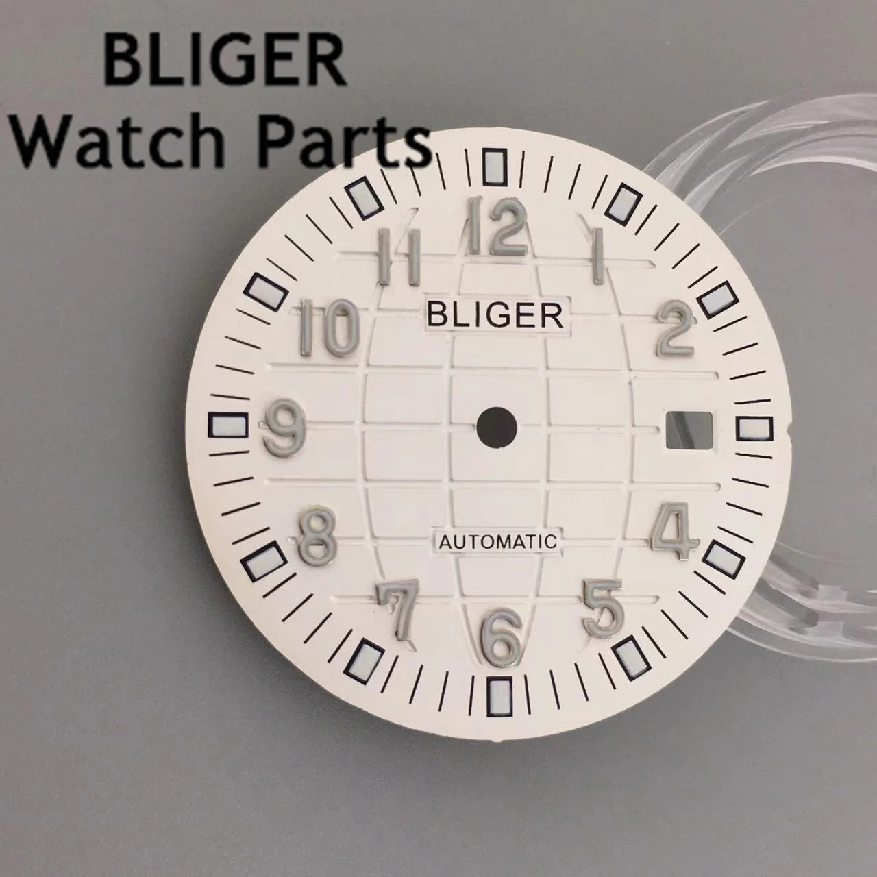 BLIGER 31 мм черный, синий, зеленый, коричневый, белый циферблат часов, светящийся циферблат, подходит для механизма NH35