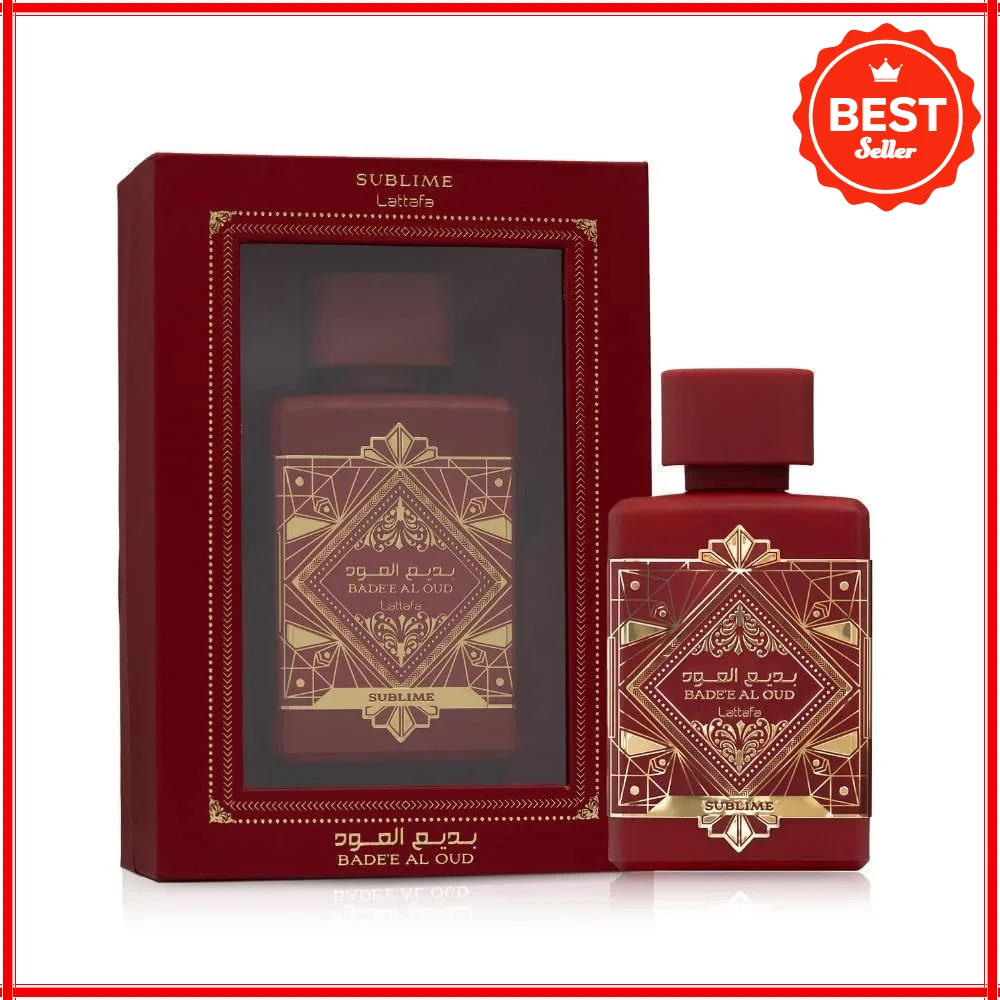 

100 мл Lattafa Badee Al Oud Sublime Perfume, янтарный аромат Sweet Oud, стойкий роскошный арабский аромат для женщин и мужчин