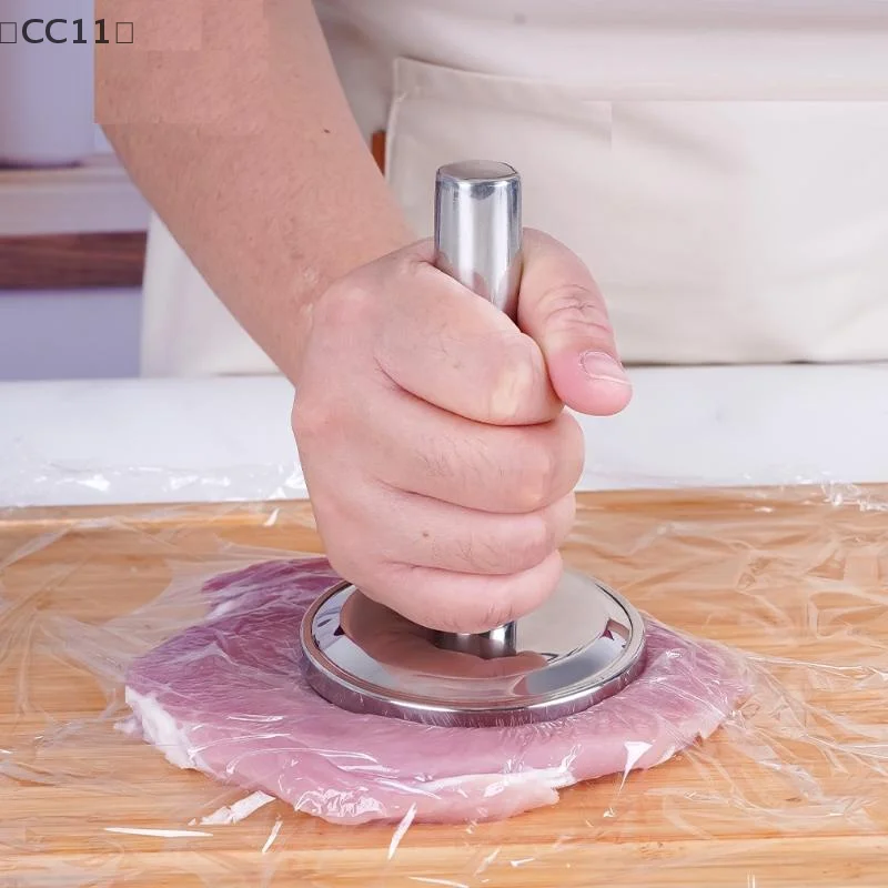 

tipoCC11 pratiqueCC11Открывающий молоток для мяса Из нержавеющей стали 304, молоток для расслабления мяса, утолщенный и утяжеленный размножитель для курицы