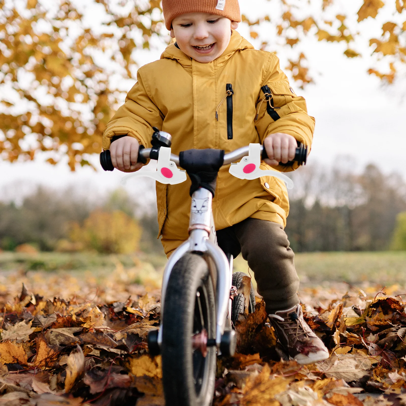 

2Pcs Bike Brake Handle Durable Stable Material Thick Grip Sleek Stylish Versatile Compatible Bicycle Parts Accessories