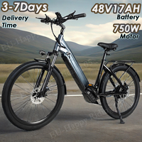 L26 E Bike 750W Brushless Motor 48V17AH Battery ABS Anti Lock Braking Electric Bicycle 26-Inch Tires All Terrain Electric Bike