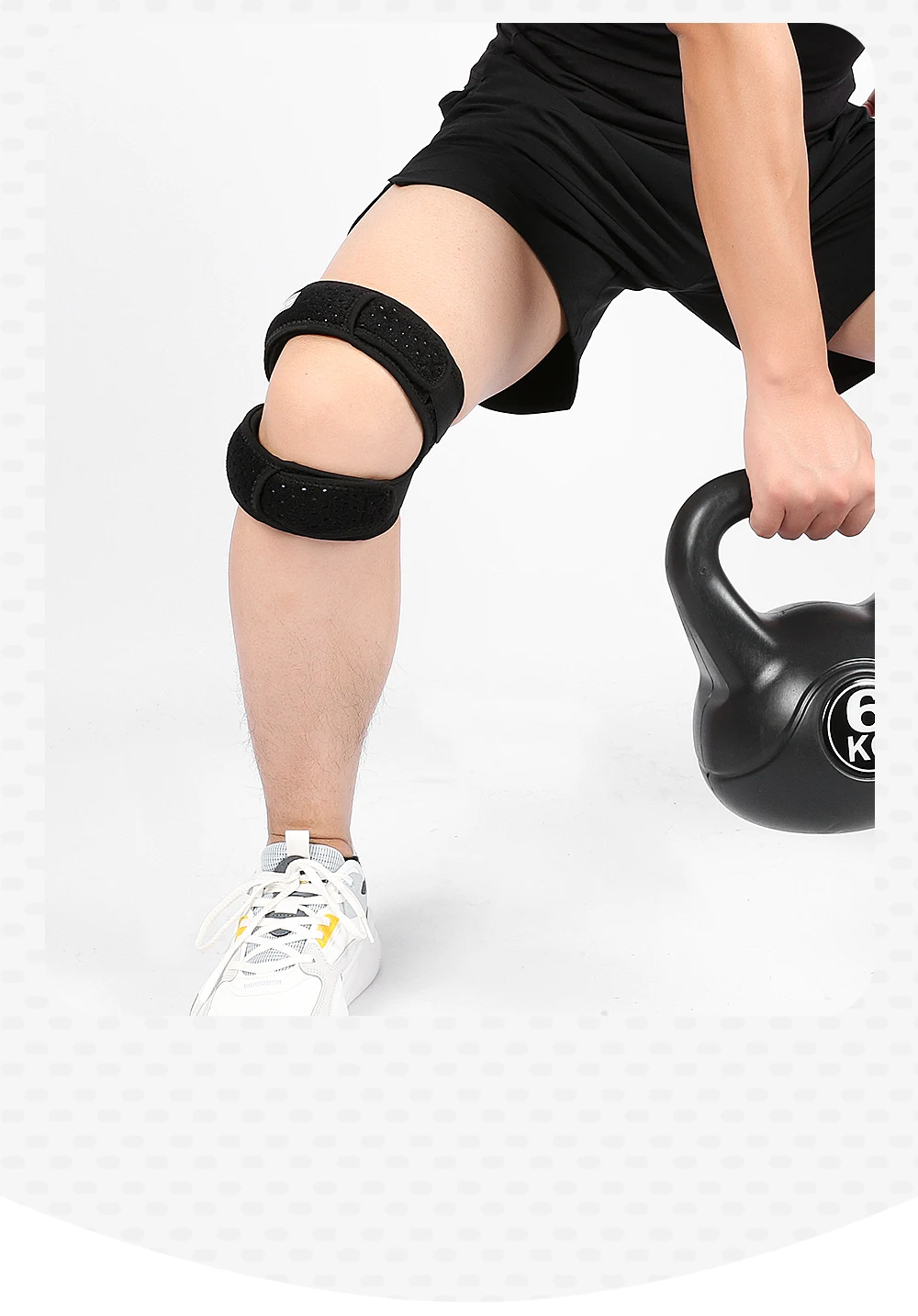 1Pcs Band Strap Einstellbare Iliotibial Knie Oberschenkel Hüfte ITB Syndrom Kompression Wrap Unterstützung, Atmungsaktive Patellar Sehnenscheidenentzündung – Detail 12
