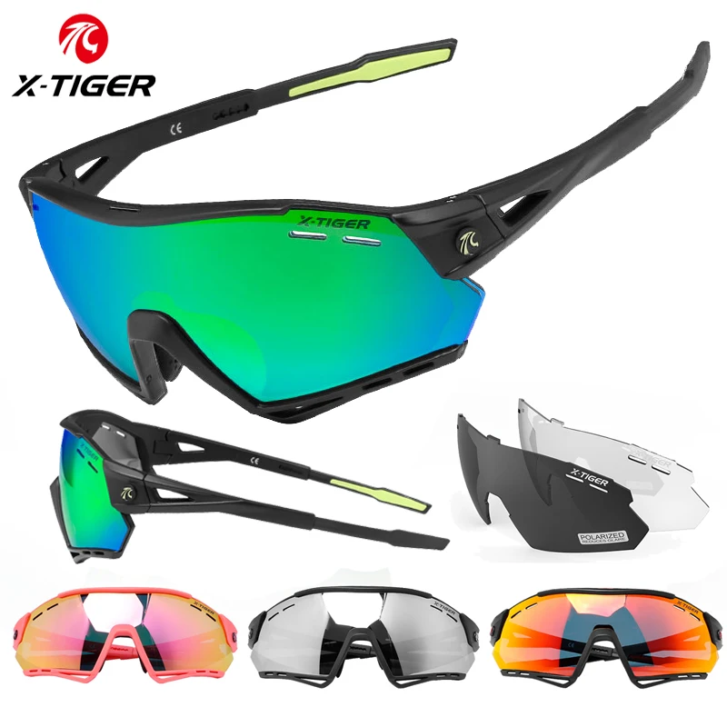 X-TIGER Cycling Glasses 3 Lens EXS Polarized Bicycle Sunglasses Running Fishing Sports Eyewear Bicicleta Cilismo Lentes