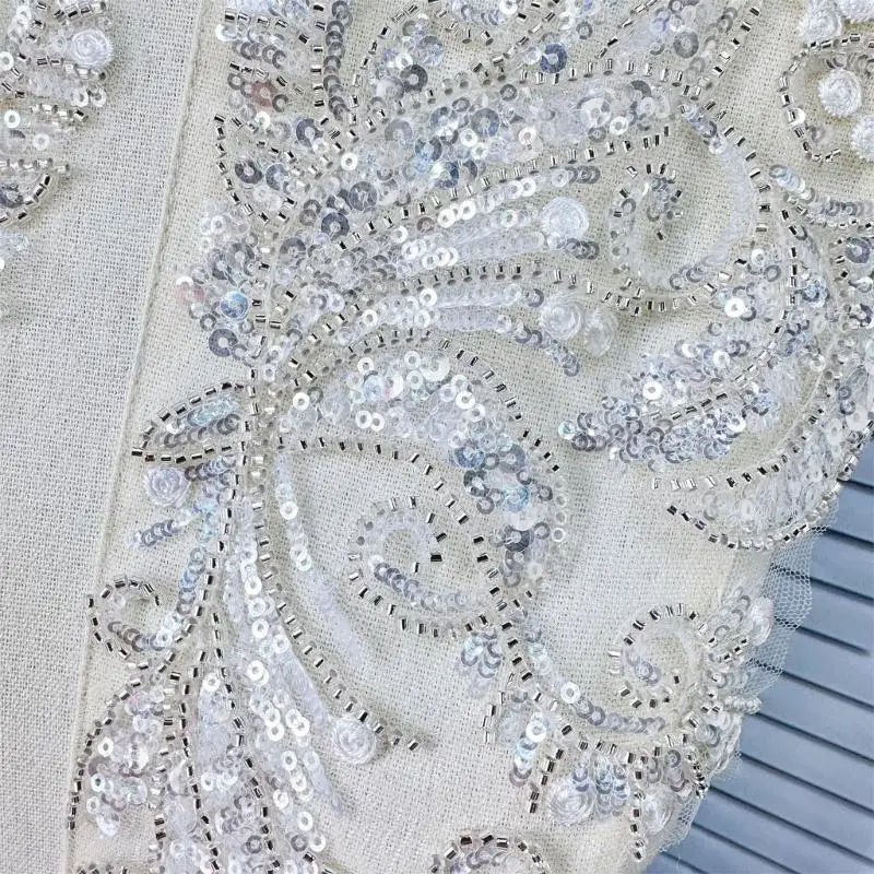 652F 2pack Durability Sequins Embroidery Patches Creative Pattern Stylish Appliques for Customizing Dresses and Tops