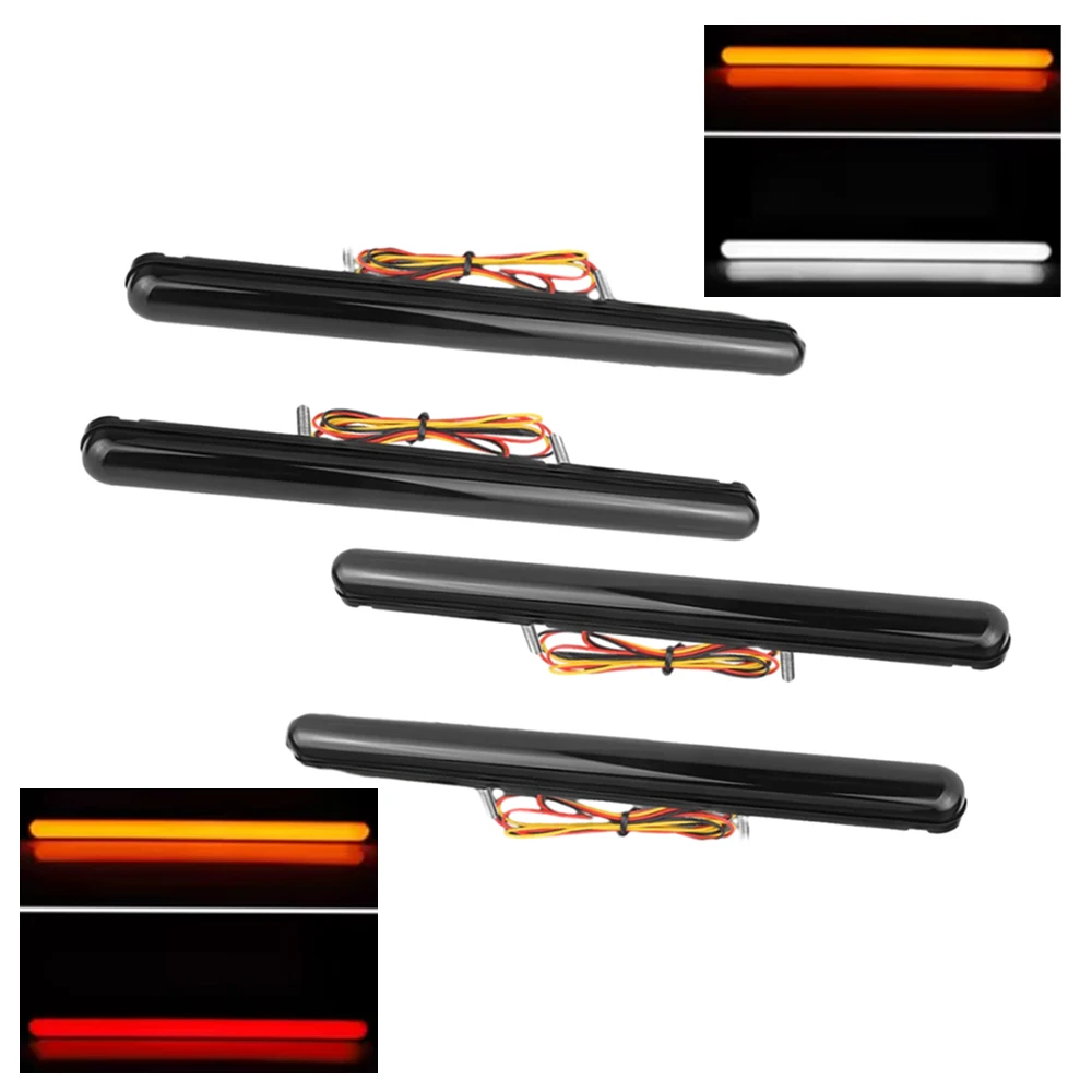 

12V 24V 2Pcs LED Tail Lights Car Taillights Truck Turn Signal Lamp ATV Rear Stop Brake Light Indicator Signal Flash Lamp