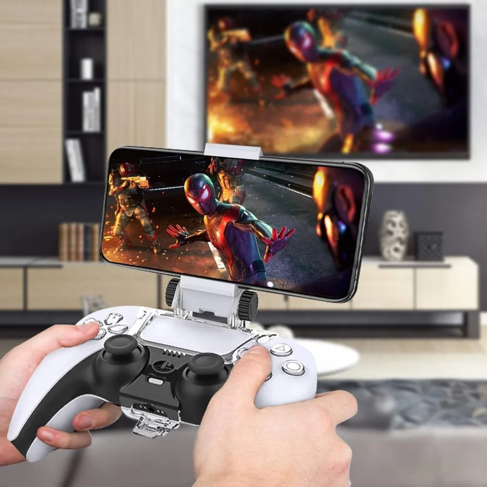 جهاز تحكم PS5 مشبك حامل الهاتف ، حامل الهاتف ، ملحقات الألعاب ، حامل حامل قابل للتعديل ، تحكم لاسلكي ، لوحة ألعاب ، مقطع المحمول