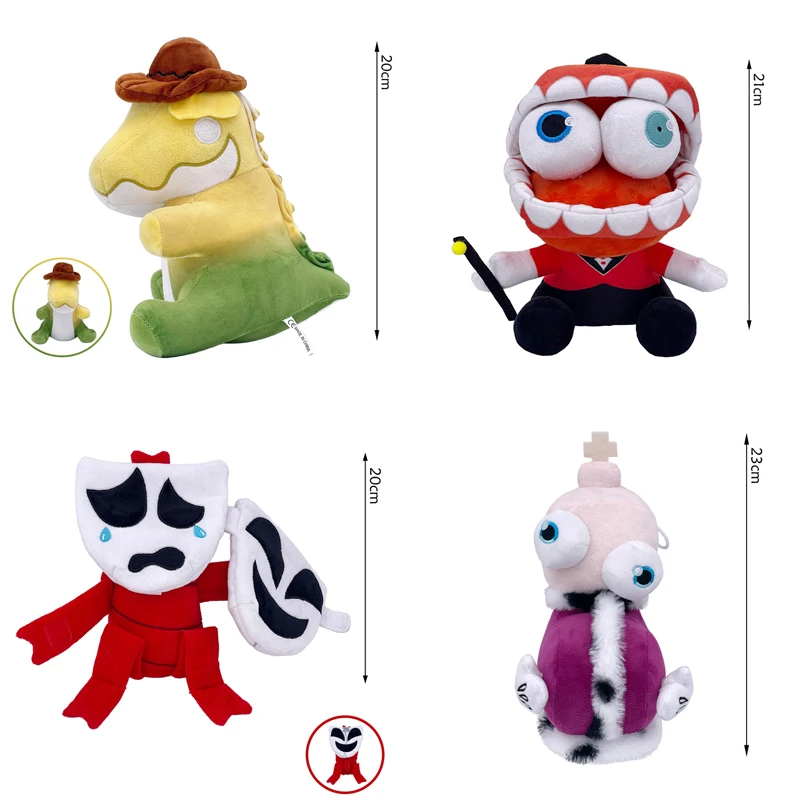 25cm The Amazing Digital Circus Gummigoo Plush Toy Digital Circus 2 Gangle Zooble Caine Jax Ponmi Pomny Clown Hare Jackson