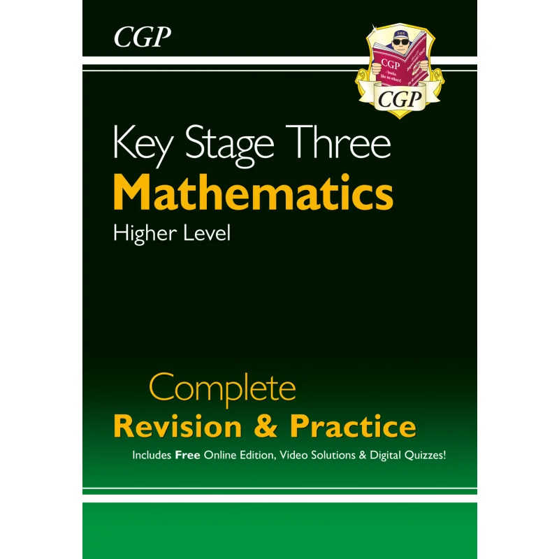 

New KS3 Maths Complete Revision Practice Higher Includes Online Edition Videos Quizzes CGP Books 9781841463834
