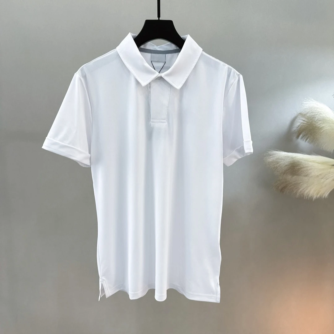 Men's Golf Short Sleeve T-Shirt 2026 Summer New Korean Style Fashion Casual Letter Print Jersey Breathable Quick-Dry Polyester