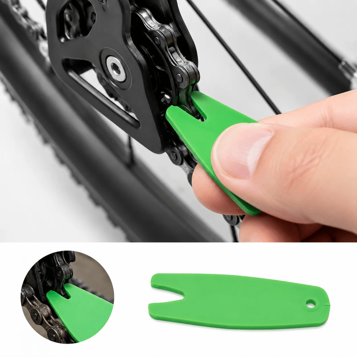 1/2Pcs 12-Speed Bicycle Chain Guide Scraper, Derailleur Pulley Cleaner, Removes Oil & Debris for MTB & Road Bikes