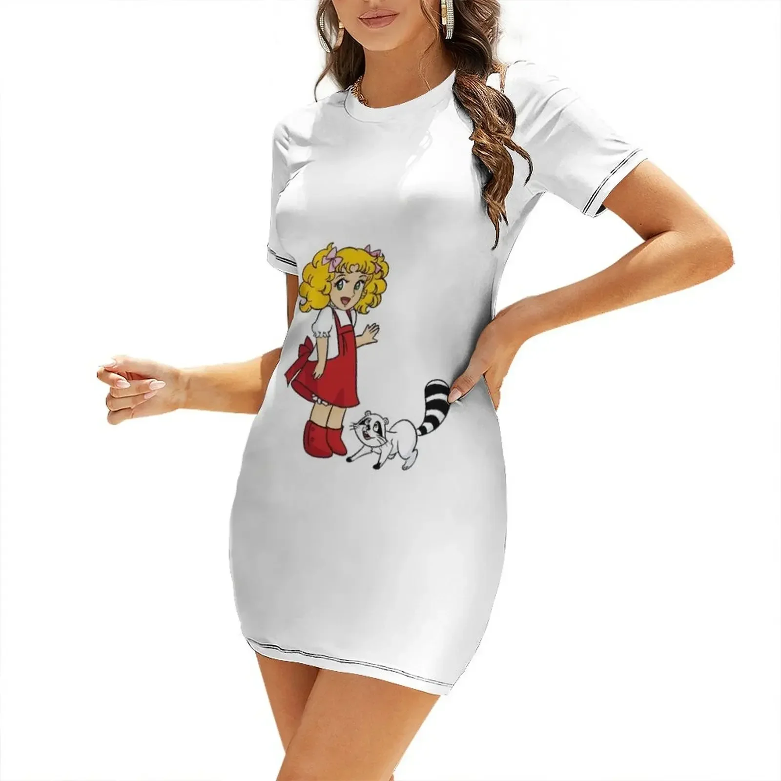 

Candy Candy Cartoon Animated Short-Sleeved Dress evening dresses luxury 2026 Evening dresses