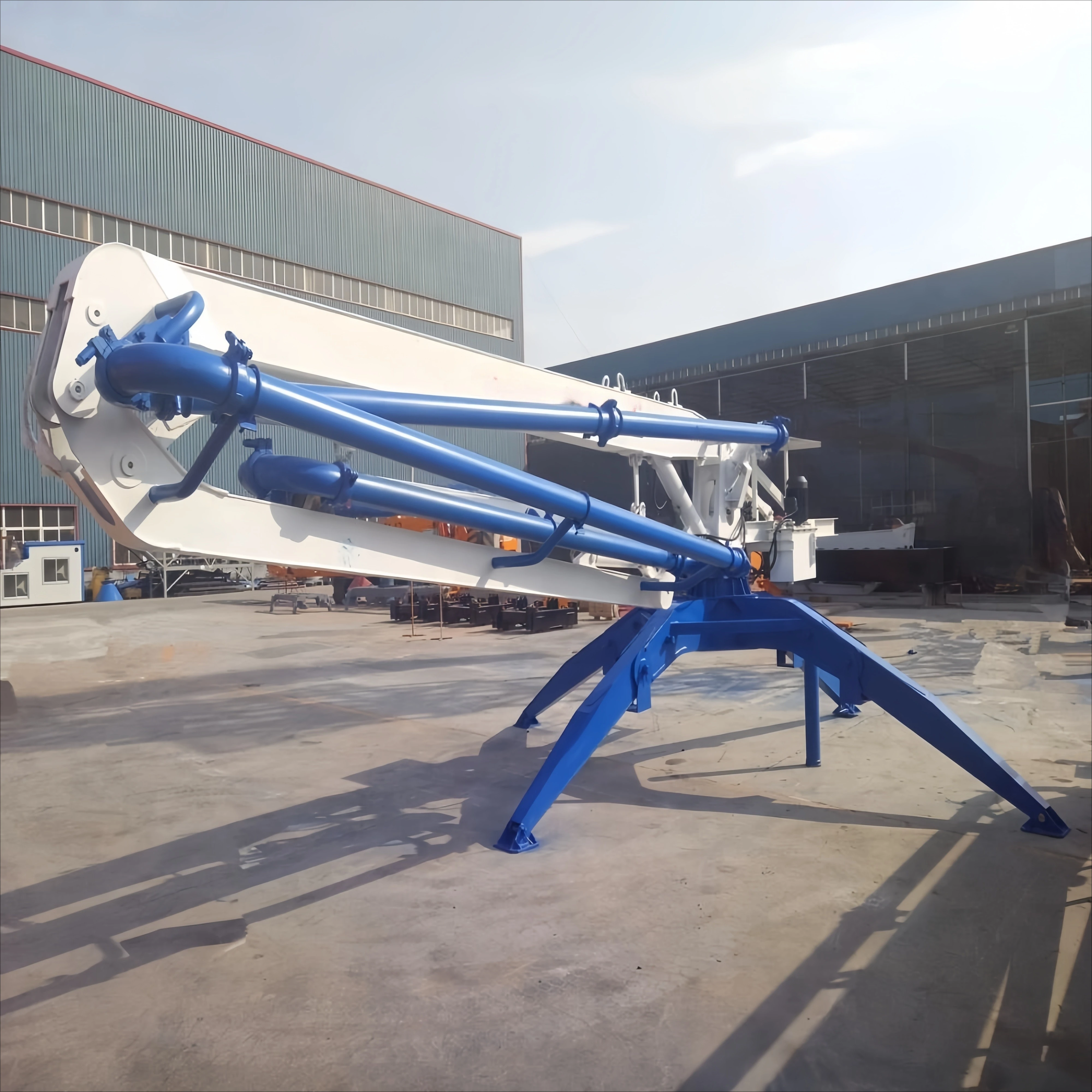 Electric Power Mobile Spider Distributor With Durable Hydraulic System for Efficient Construction Pouring Concrete Placing Boom