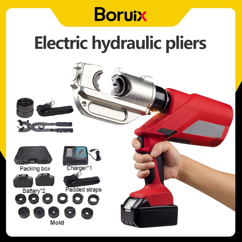 Electric-Hydraulic Crimping Tool for EC-400 16-400 mm Battery-Powered Cordless Heavy-Duty Crimper Pliers