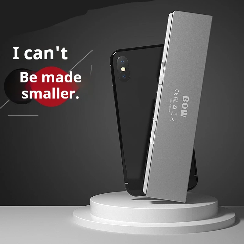 Latest Foldable Bluetooth Keyboard HB199 Suitable For All Mobile Phones Tablets Universal Support For New Mobile Phones