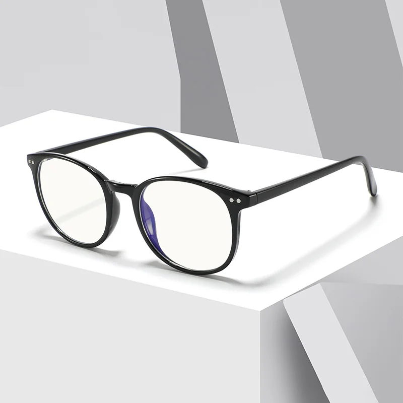 BEMORE Unisex Round Oval Ultralight Acetate Custom Prescription Glasses Blue Light Filter Photochromic Multifocal Eyewear