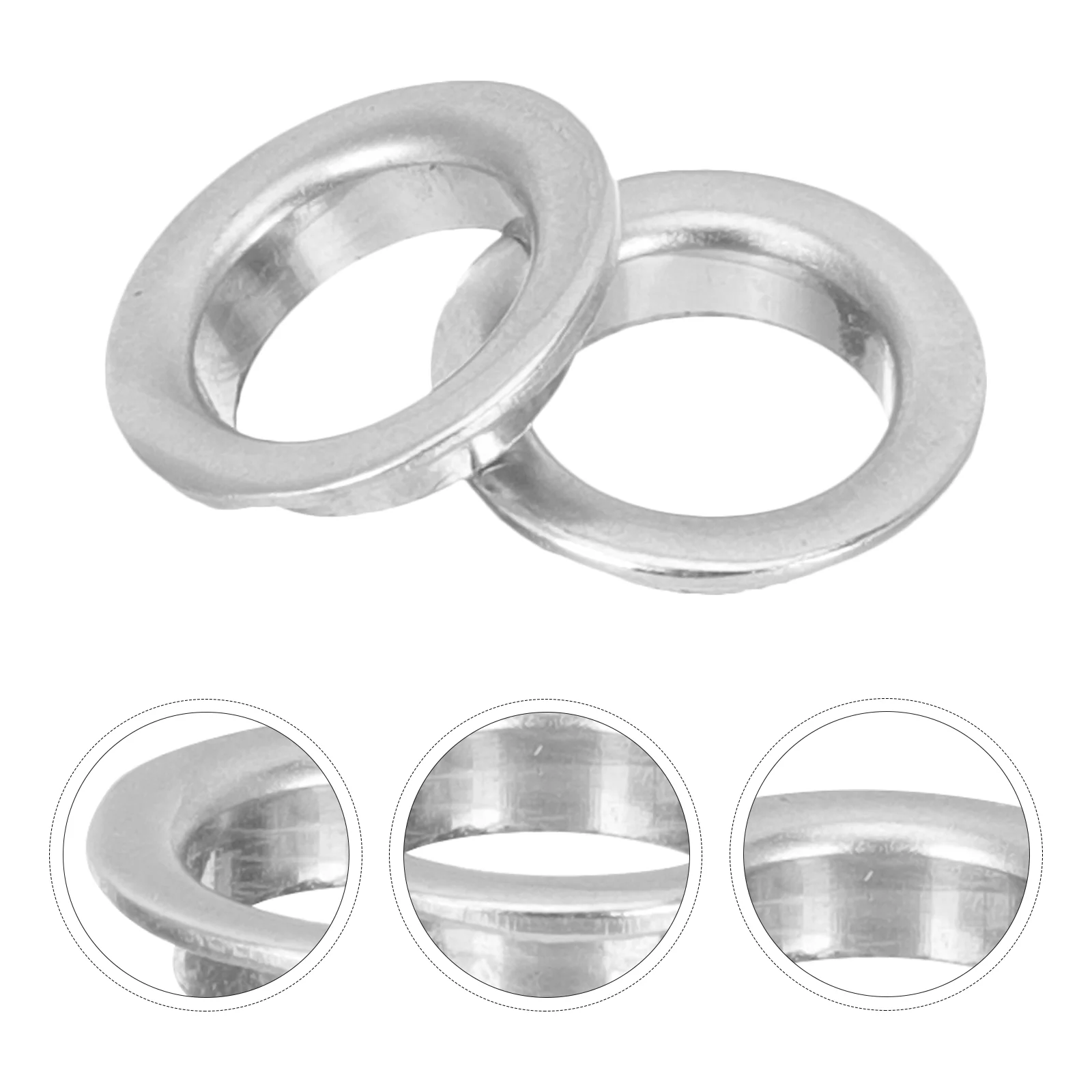 

2 Pcs Flute Pressure Pad Repair Accessories Cup Sleeves Tool Improved Durability Part Nickel-plated Brass