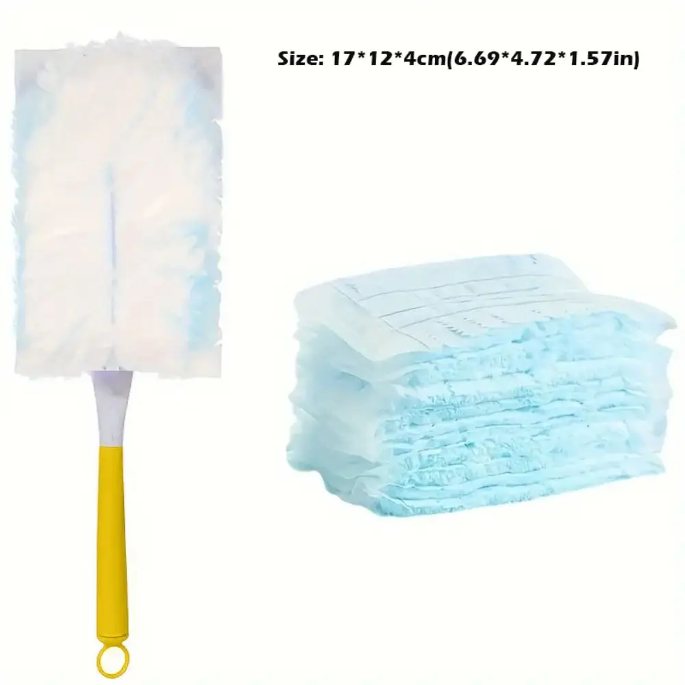 New 10 Count Electrostatic Duster Refills with 1Pcs Handle Microfibre Duster Multi-Surface Replacement Cores for Swiffer Duster