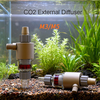 QANVEE External CO2 Diffuser Atomizer Aquarium Accessories Fish Tank Supplies Fishbowl Fishing Carbon Dioxide Generator Plant