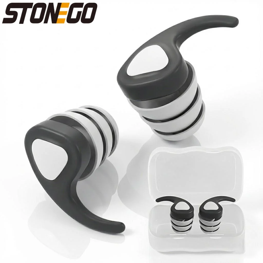 

Reusable Silicone Earplugs for Sleeping Working Swimming Travel Comfortable Noise Reduction Durable Hearing Protection