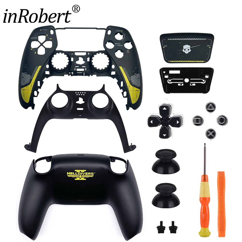 Remplacement pour PS5 édition limitée coque de boîtier de contrôleur personnalisée BDM-010/020/030/040/050 boutons de couverture de pavé tactile avant arrière