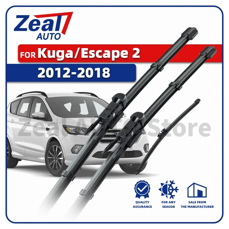 LHD Front Rear Wiper Blades For Ford Kuga MK 2 Escape C520 2012 - 2018 2013 2014 2015 2016 2017 Windshield 28