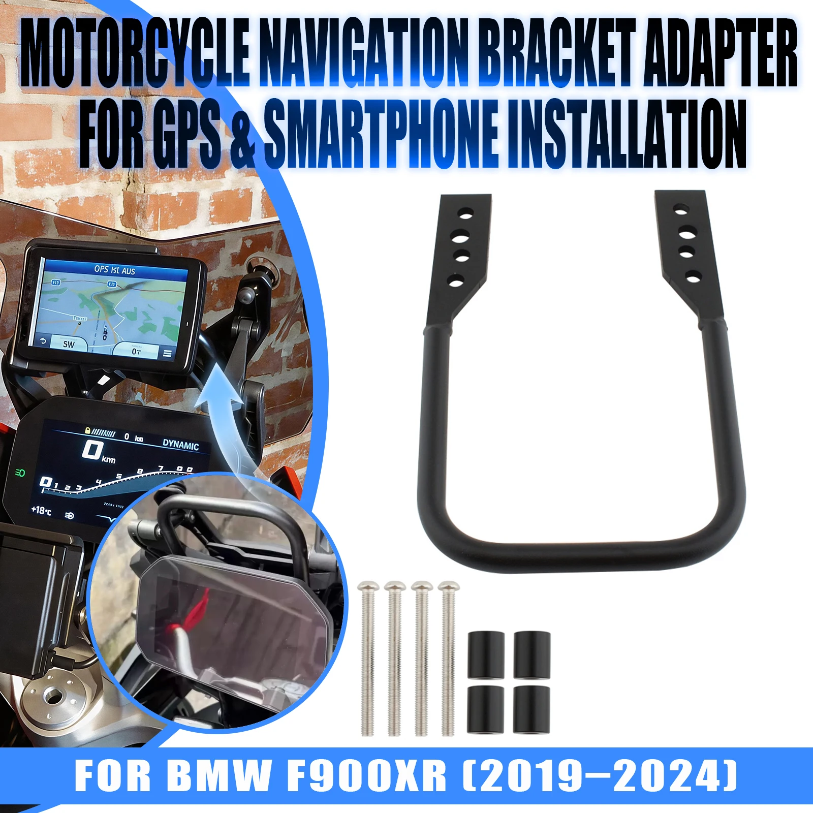 Motorcycle Windshield Stand Holder Phone GPS Navigation Plate Bracket Mount Support For F900XR F 900 XR 2019 2020 2021-2024