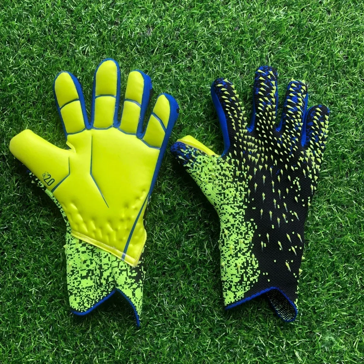 Guantes de portero de fútbol para niños, guantes de fútbol de látex, resistentes al desgaste, gruesos, equipo profesional para deportes al aire libre