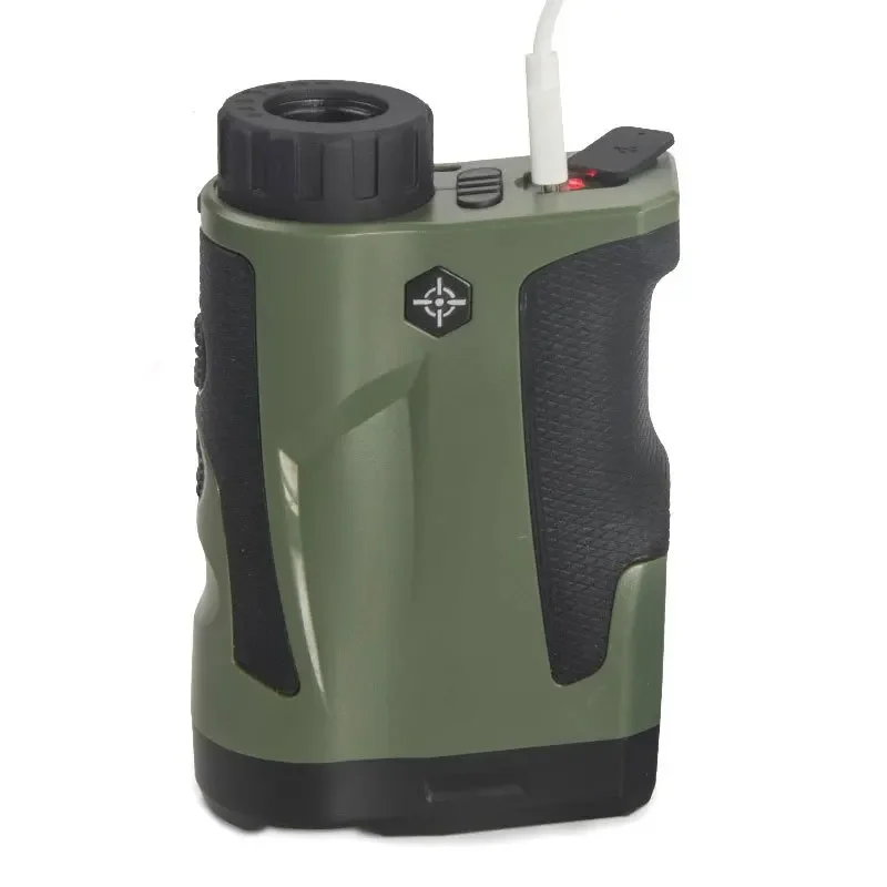 Rechargeable military green laser rangefinder telescope 1000M altimetry angle measurement