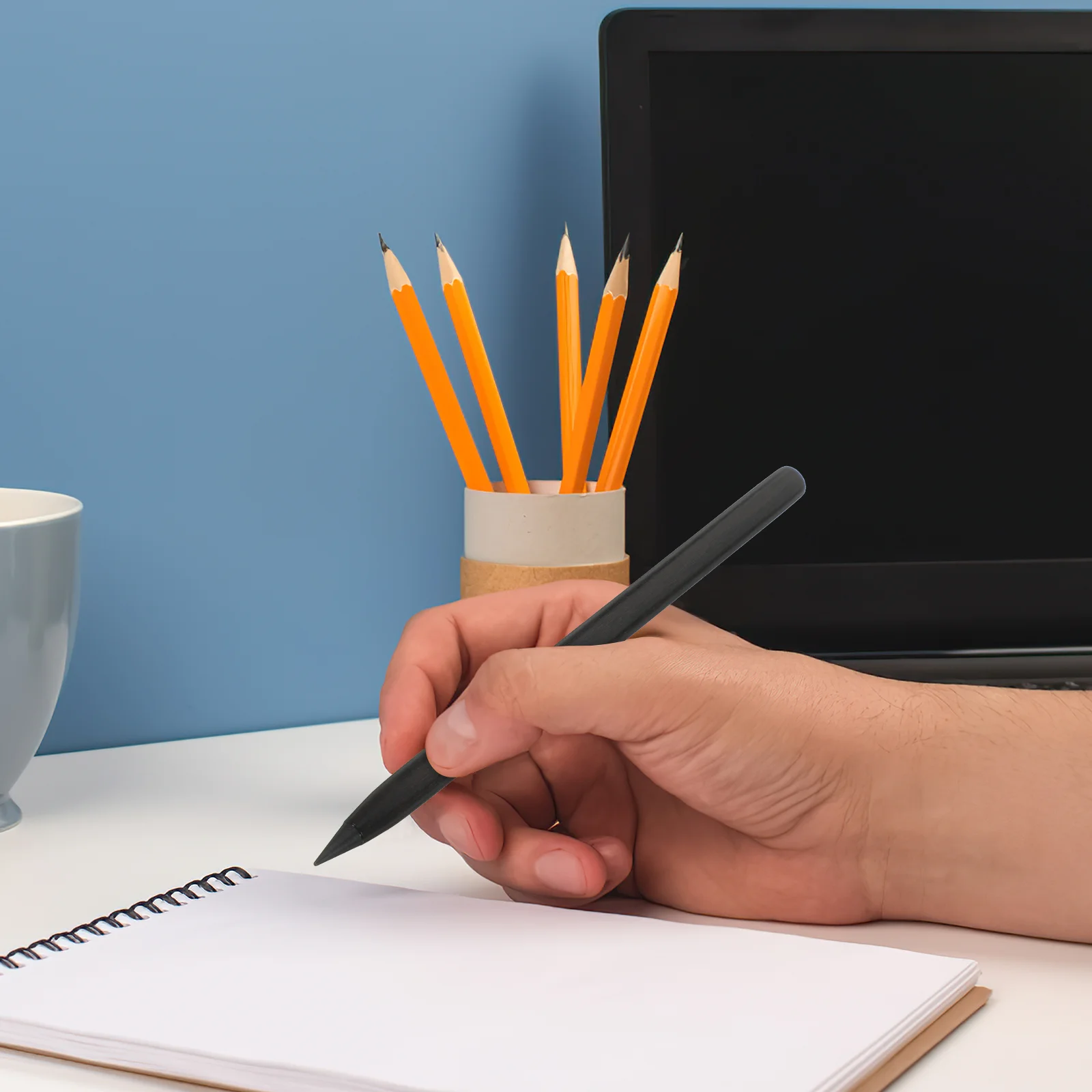 2 قطعة أقلام رصاص معدنية أبدية بدون حبر لكتابة الرسم أدوات محمولة برأسين أقلام رصاص دائمة لـ