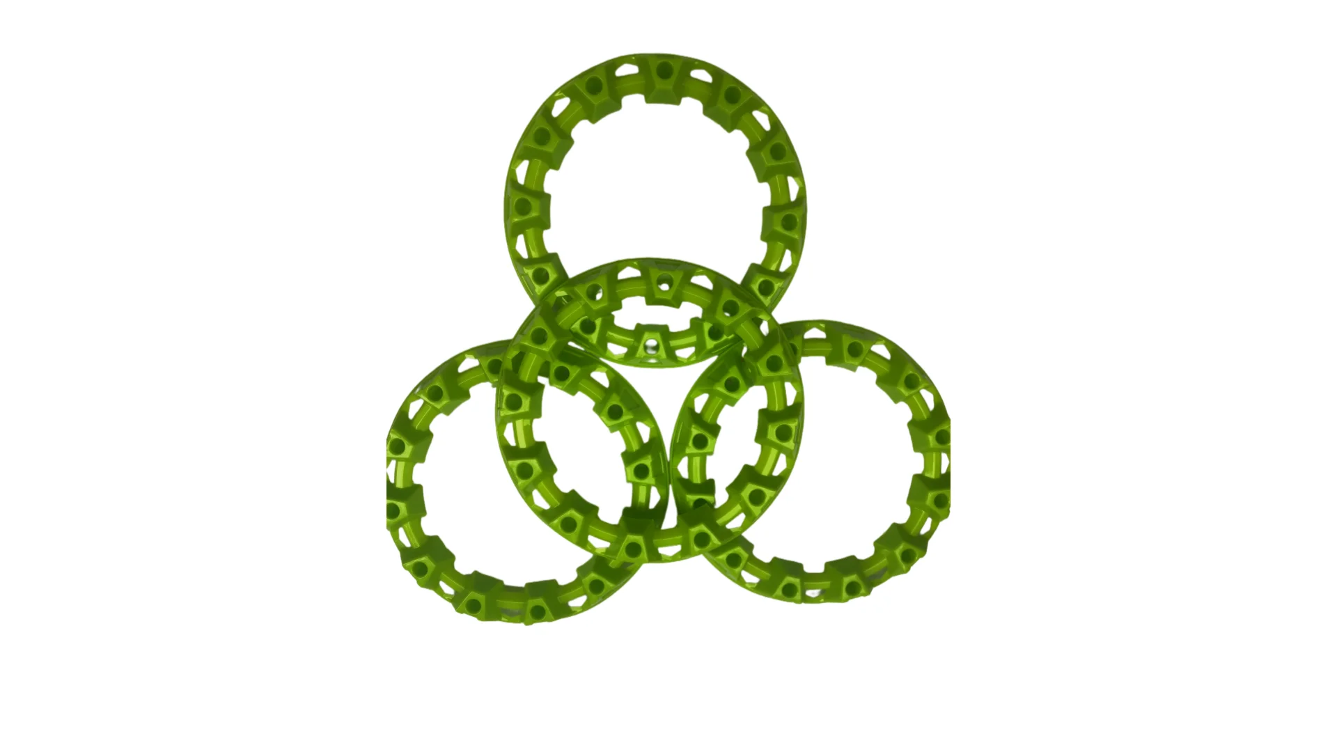 

TV All Terrain Beach Off-Road Wheel Hub Modification Accessories 10 Inch Wheel Plastic Cover Color Protective Cover 4 Grass Gree