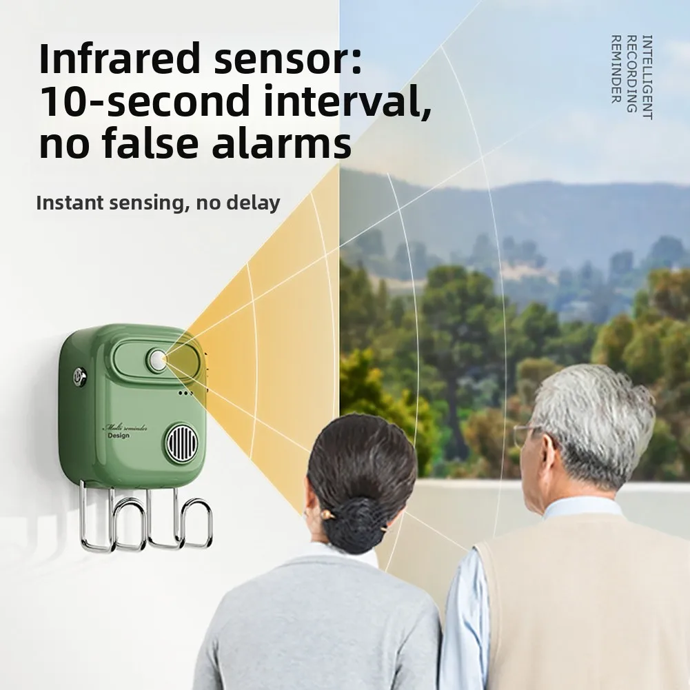 Motion Sensor Voice Reminder Go Out Keys And Wallet Anti-Forgetting Alarm Device Assisted-Living Safety Products For Elderly