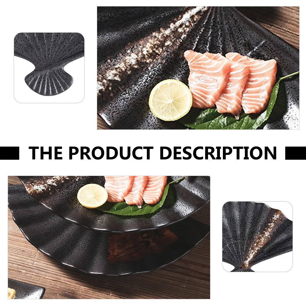 

1 шт. секторная тарелка для суши, керамическая тарелка премиум-класса для барбекю, поднос для сервировки еды, посуда, тарелка для суши, керамическая тарелка