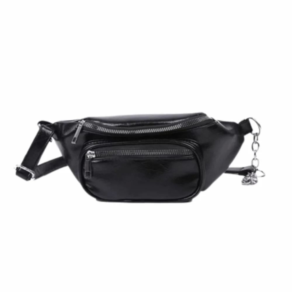 

Fanny Packs PU Chest Bag PU Leather Solid Color Women Chest Crossbody Bag Korean Style Large Capcity Crossbody Waist Pack Sport