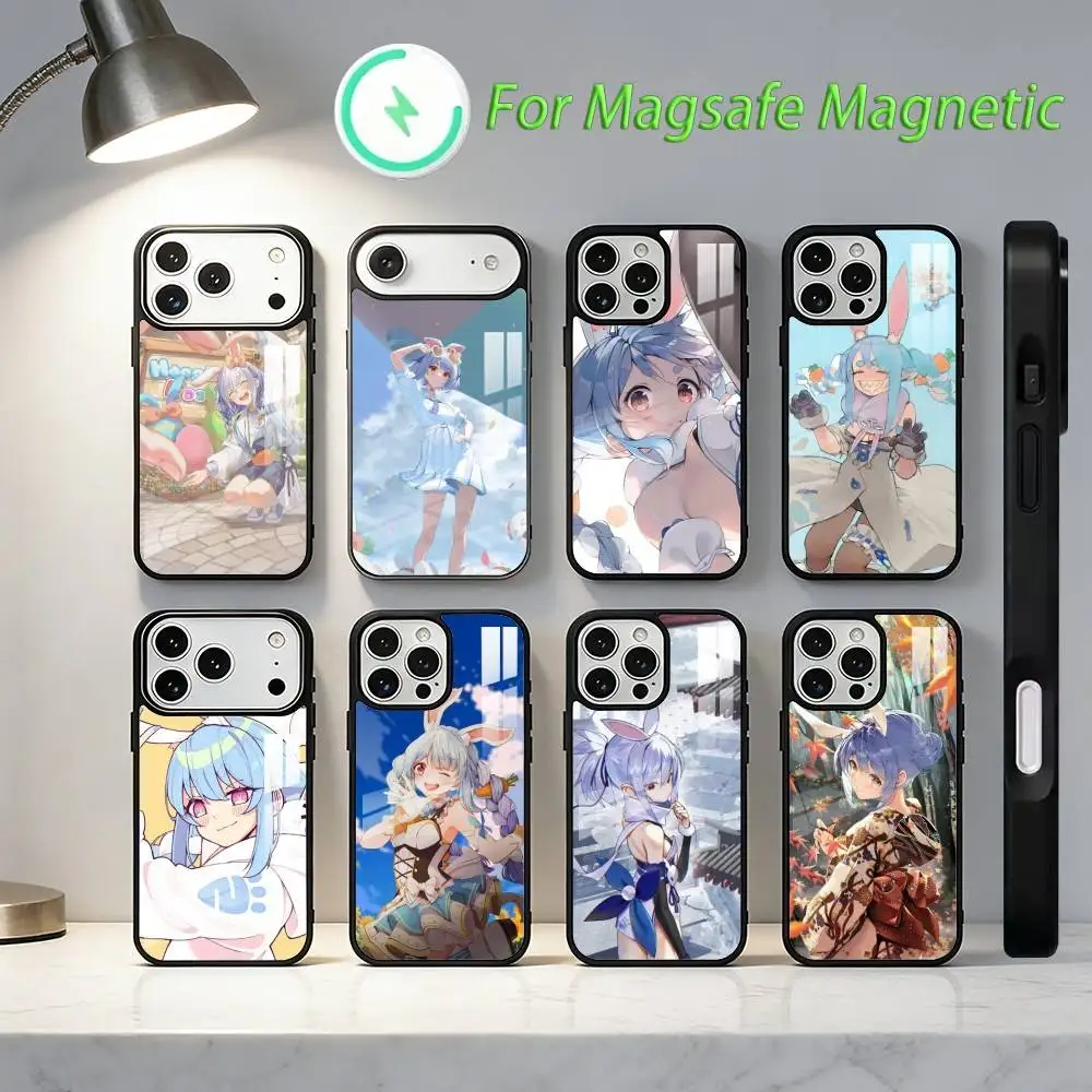 

Peko U-Usada P-Pekora Phone Case For iPhone17,16,15,14,13,12,11,Plus,Pro,Max For Magsafe Wireless Charging cover