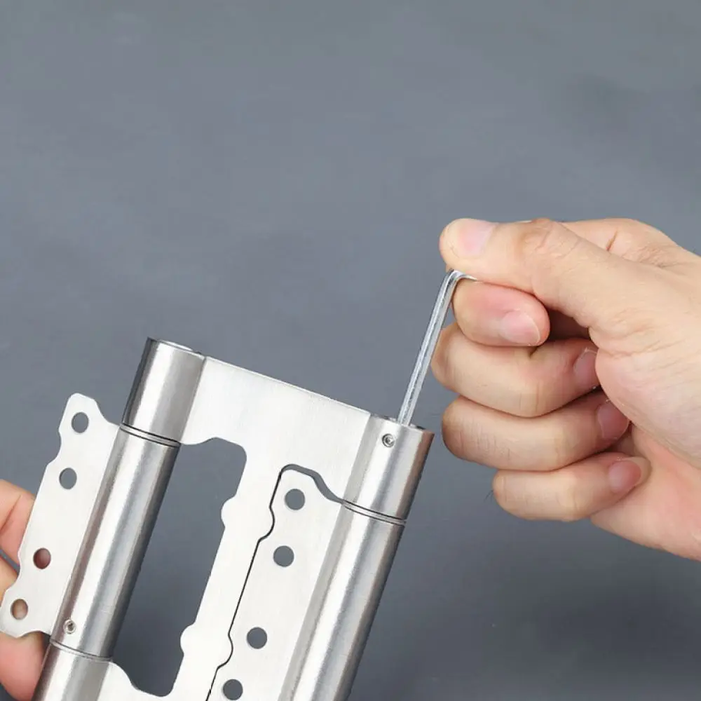 Double Action Spring Hinge Stainless Steel Two Way Pivot For Swinging Interior Doors Adjustable Mechanism Hardware Kit