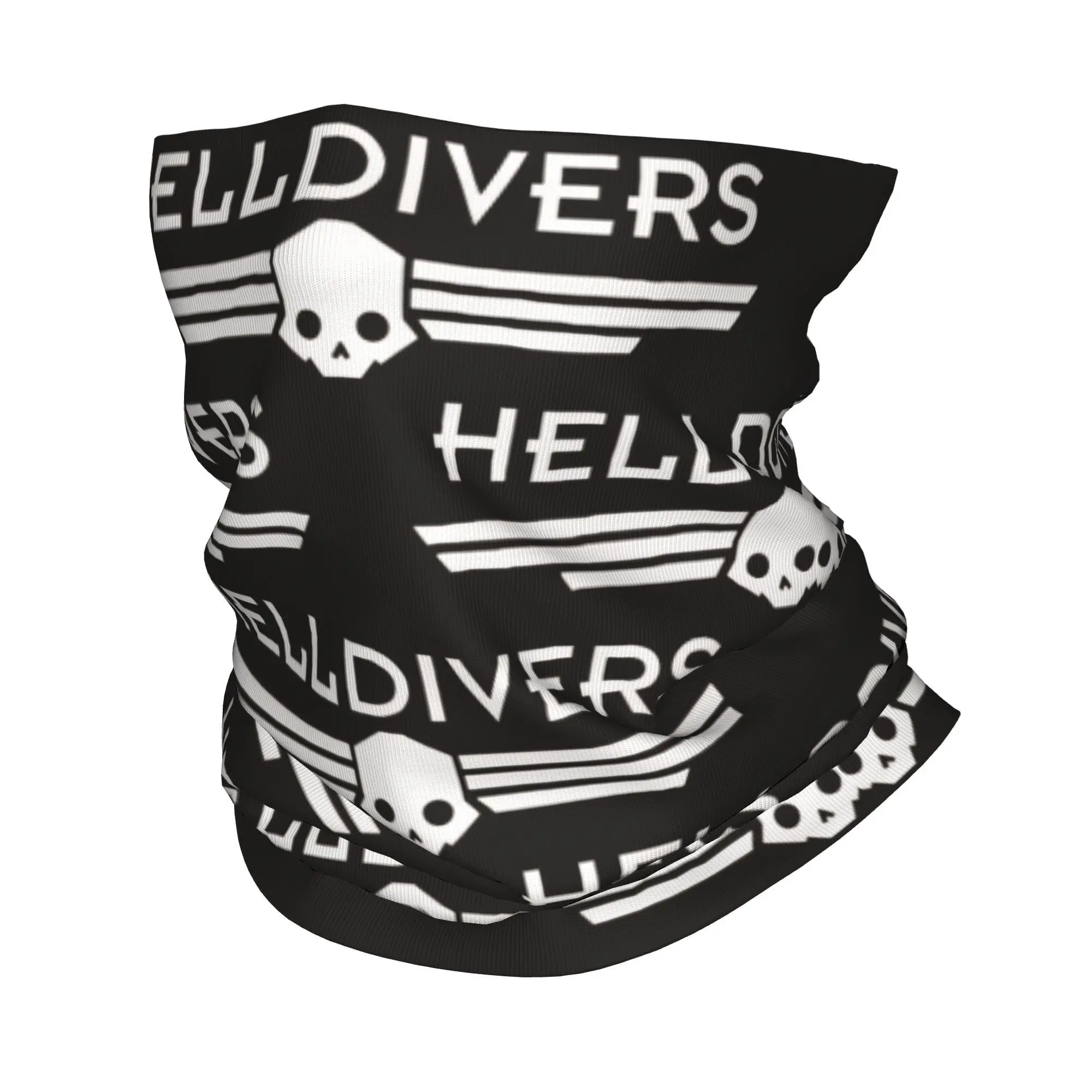 Custom H-Helldivers Malevelon Creek Veteran Game Moive Logo Winter Headband Neck Warmer Women Men Tube Scarf Bandana Gaiter