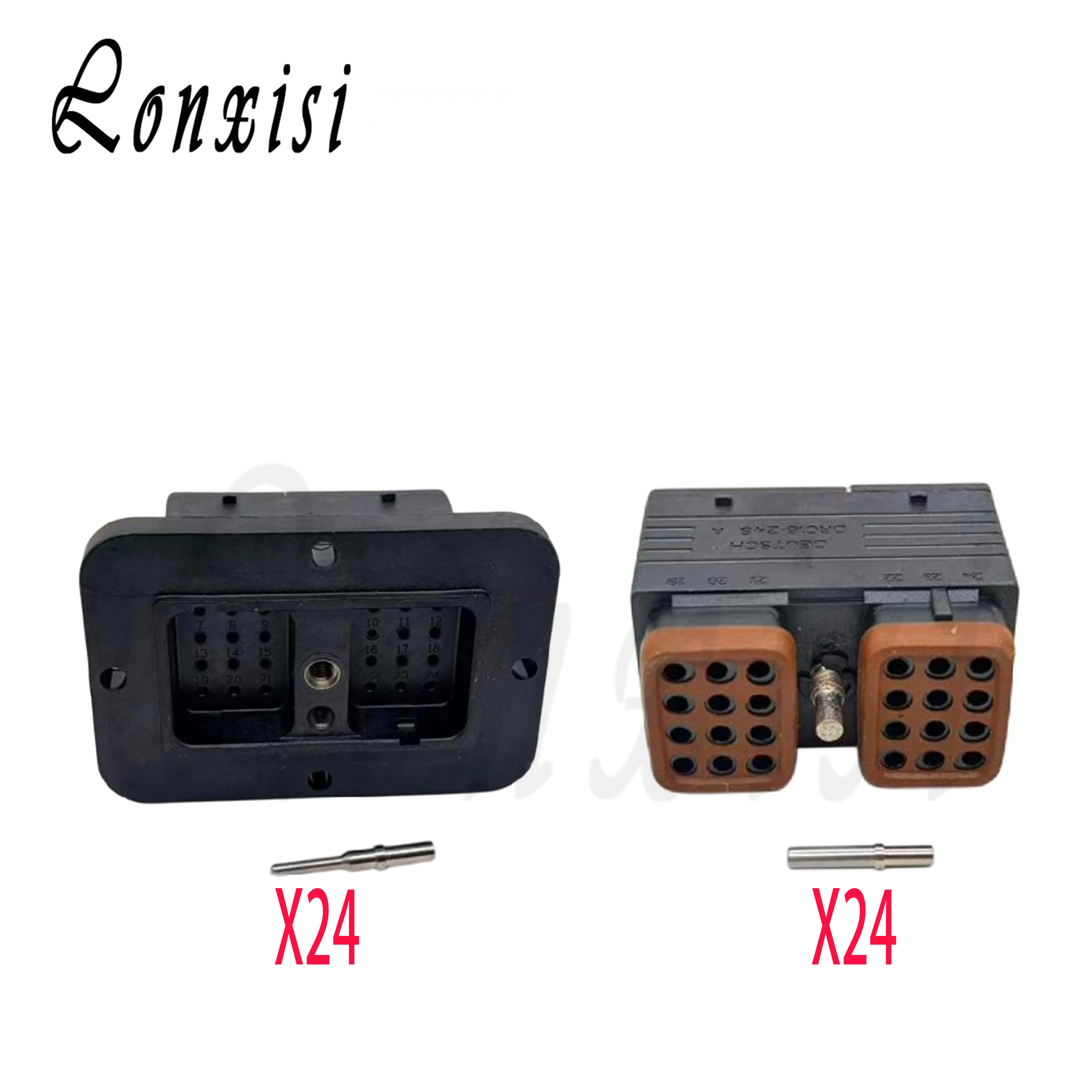 

24-контактный водонепроницаемый автомобильный разъем (штекер/гнездо) DRC12-24PA DRC16-24S DRC16-24SA с высококачественными прочными клеммами для DEUTSCH