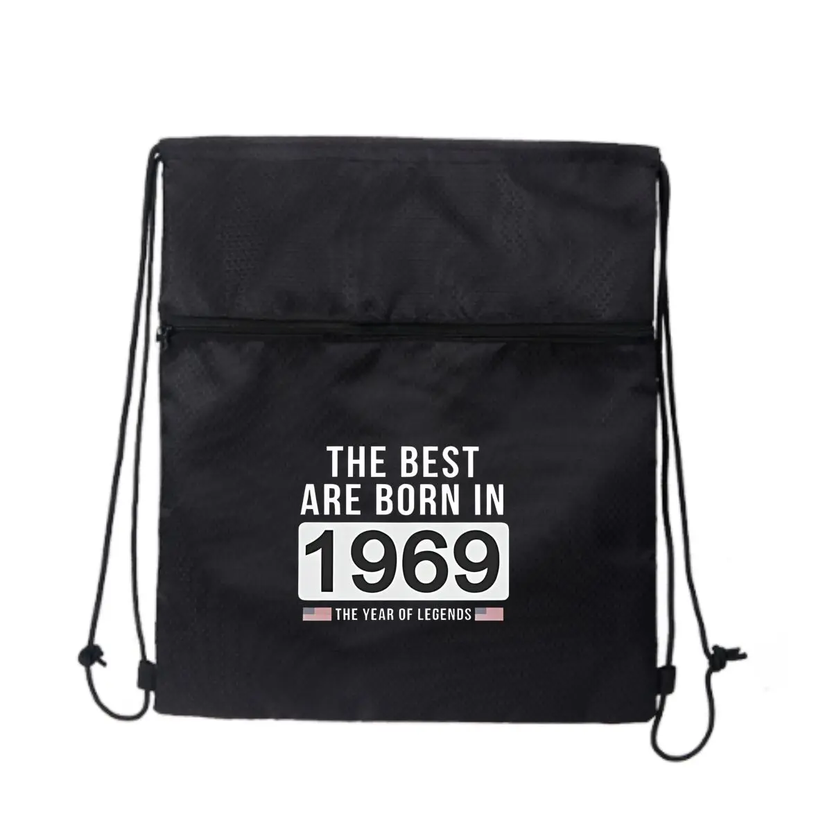 

Рожденный в 1969 году. Черная сверхлегкая уличная сумка на молнии в стиле ретро с завязками, идеально подходящая для коротких походов.