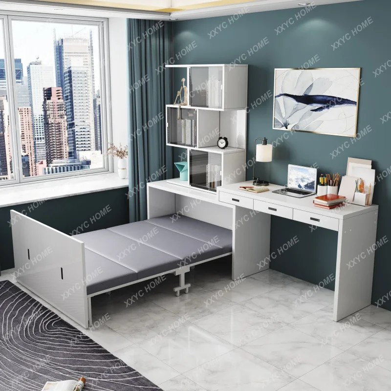 ML Simple Modern Multifunctional Office Lunch Break Bed Home Study Invisible Folding Bed Cabinet