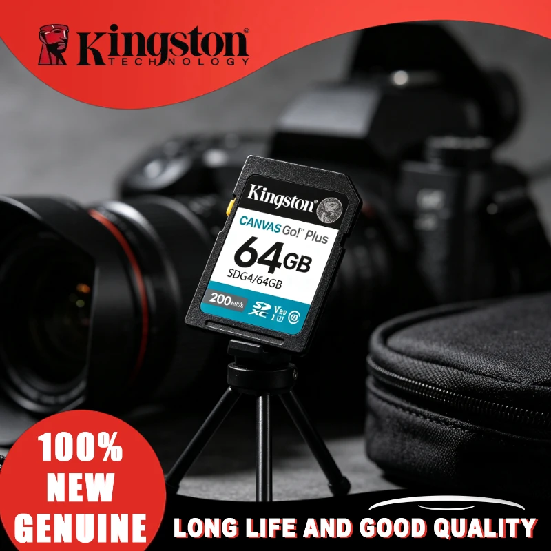 Kingston NEW Camera 4K video SD Card Canvas Go Plus memory card Class10 U3 V30 Cartao de SDXC Carte sd 64GB 128GB 256GB 512GB