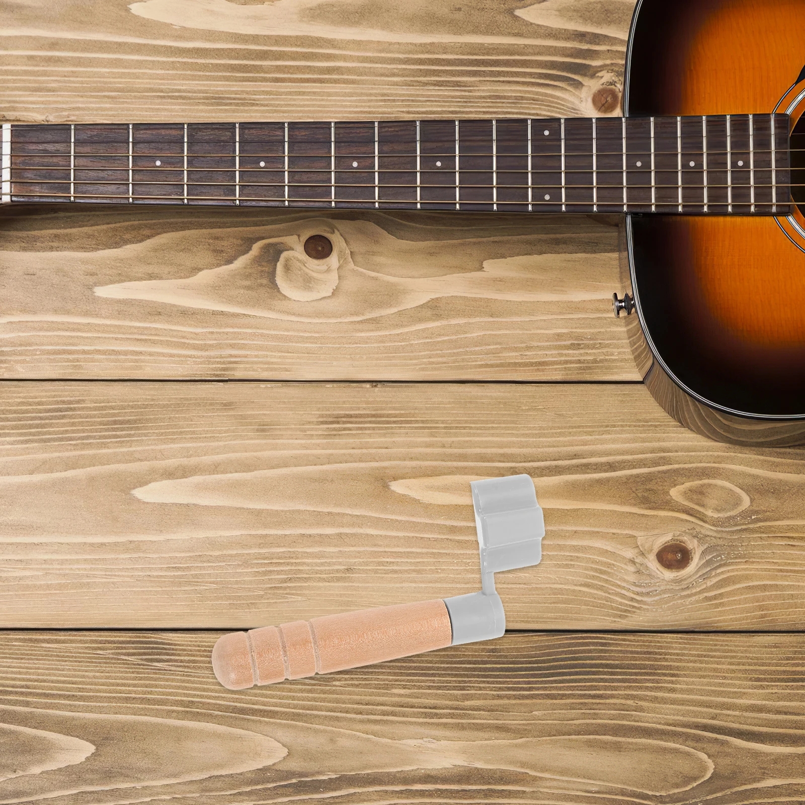 

Wooden Handle Guitar String Winder Tool Quick Replacement Lightweight Portable Durable Universal Compatibility Peg Winders