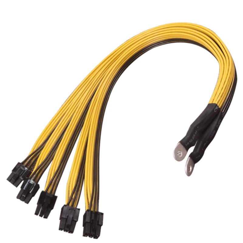 5X PCI-E PCIE 6Pin GPU Graphics-Card Splitter Power Cable For BTC P3 2400W 2600W Graphics-Card 6Pin Cable